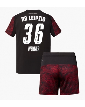 Billige Fotballdrakt RB Leipzig Timo Werner #36 Replika Tredjedraktsett Barn 2025-26 Kortermet (med bukser)